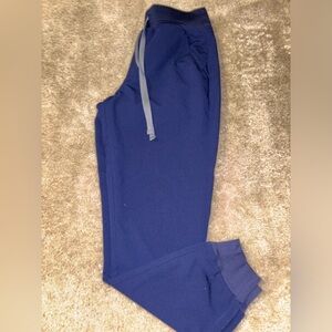 Figs NAVY High Waisted Zamora Jogger Scrub Pants